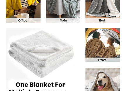 Fleece Throw Blanket Soft Cozy Warm Bed Blanket Decorative Blankets for Home Decor Deer,50x60