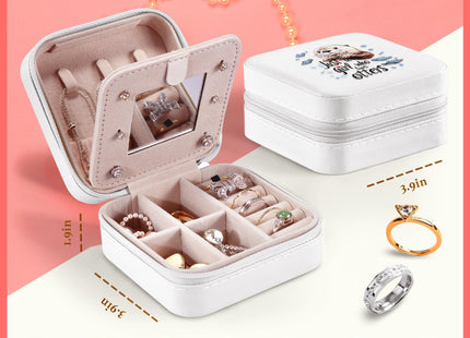 BJDAMAI Otter Jewelry Box, Gifts For Teens Girls, Otter Lovers Stuff Items Accessories Things Merchandise Decor Merch, Travel Ring Earrings Necklace Organizer Holder!