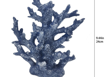 Etlemonde Coastal Beach Blue Coral Reef Statue Home Decor