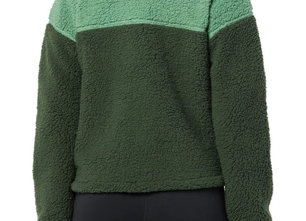 Amazon Essentials Women's Long Sleeve Fleece Zip-Up Sherpa Lined Jacket with Stand Neck, Dark Green Sage Green Shearling, XX-Large
