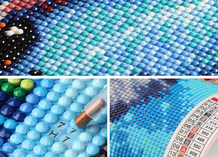 SENQAO Sea Turtle Diamond Art Kits for Adults - Lighthouse Diamond Painting Kits for Beginners, 5D Full Drill Gem Art Paint with Diamonds Dots Crafts Kits for Home Decor Gift 12x16inch