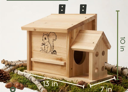 MrHN Squirrel House - Squirrel Houses for Outside Nesting