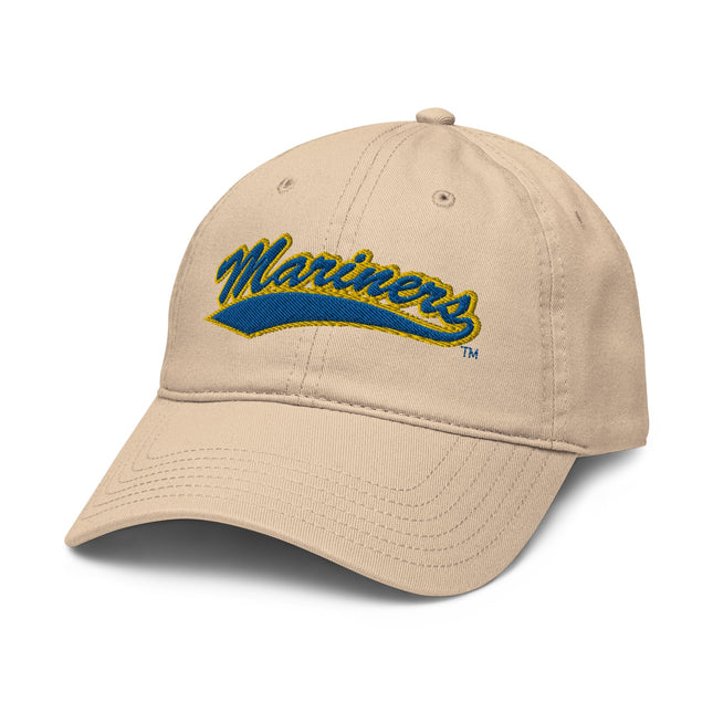 Elite Authentics Maine Maritime Mariners Icon Officially Licensed Adjustable Baseball Hat, Stone