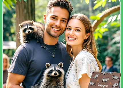 HAPPYPOP Cute Racoon Raccoon Gifts - Funny Raccoon Socks for Women Men