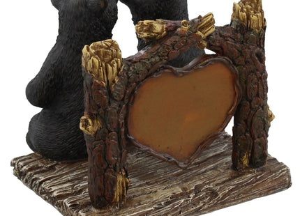 DeLeon Decorative Black Bears Kissing Napkin Holder - Rustic Cabin Art