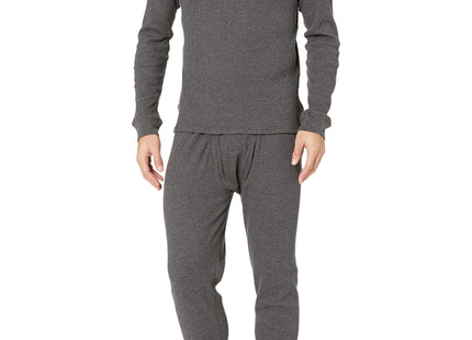 Amazon Essentials Men's Thermal Long Underwear Set Underwear, -Charcoal Grey, L