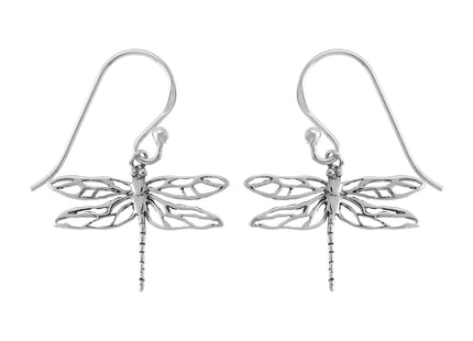 Boma Jewelry Sterling Silver Dragonfly Dangle Earrings
