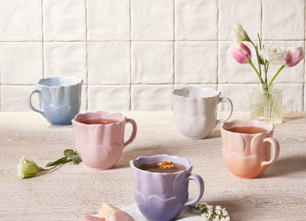 Le Creuset Stoneware Petal Mug, 11 oz., Coastal Blue
