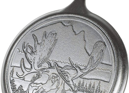 Lodge Wildlife Series Cast Iron Griddle, Moose, 10.5 Inches