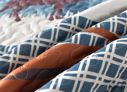 Soul & Lane - Wildlife Fish Quilt Set, Cabin Bedding, Twin with 1 Sham