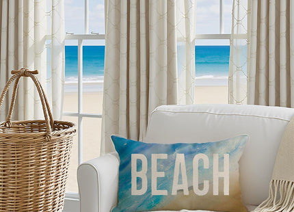 PANDICORN Summer Beach Throw Pillow Covers 12x20, Coastal Nautical Decor