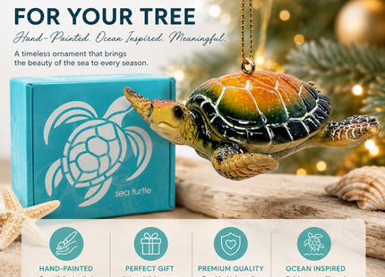 Sea Turtle Christmas Ornament for Tree