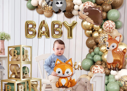 Amandir 137pcs Woodland Animals Baby Shower Decoration Boxes
