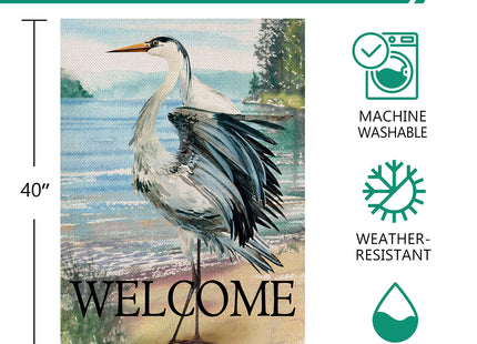 Furiaz Welcome Spring Summer Seabird Coastal Beach Large Decorative House