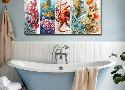 Ocean Art Wall Decor for Bedroom Octopus Wall Art Abstract Pictures 20X40
