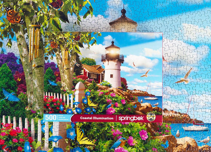 Springbok Coastal Illumination 500 Piece Jigsaw Puzzle for Adults