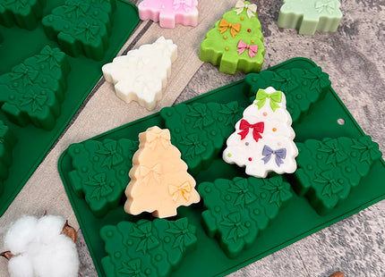 Christmas Tree Silicone Molds 2 Pack Christmas Chocolate Molds for Baking 3D Christmas Cake Mold Holiday Candle Resin Mold Xmas Pine Tree Soap Ice Cube Mold for Jello Cake Festival Home Decoration