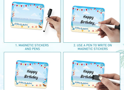 7 Pcs Nautical Cake Birthday Cruise Door Magnets