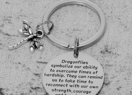 AHAETH Dragonfly Gift Keychain Dragonflies Jewelry Dragonflies Lover Gifts for Men Inspirational Gifts Encouragement Gift for Friend Dragonfly Keychains for Women