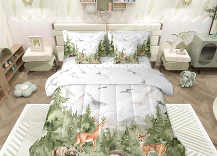 Erosebridal Giant Mountain Forest 7 Piece Bedding Set Full Animal Comforter