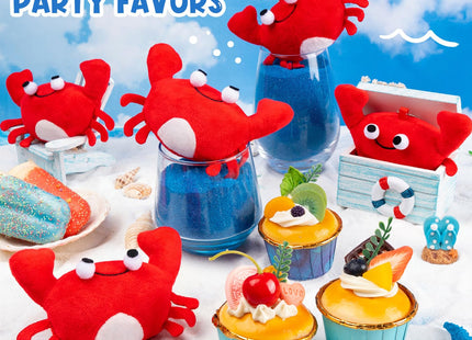 12Pack Plush Crab Lobster Toy Soft Stuffed Crab Hanging Ornaments