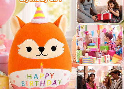 Fox Plush Toy - 10inch Cute Birthday Stuffed Animal Fox Plush Pillow