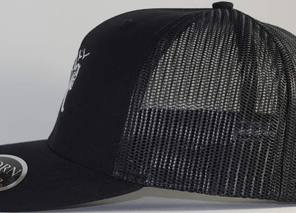 HORN GEAR Trucker Hat - Bear Hat Edition (Black/Black)