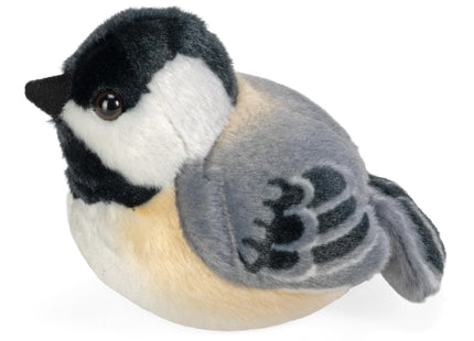 Wild Republic Audubon Birds Black-Capped Chickadee Plush with Authentic Bird Sound, Stuffed Animal, Bird Toys for Kids & Birders