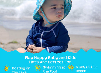 Flap Happy Baby Boy's UPF 50+ Bucket Hat Hat, Lobster Pirate, Small