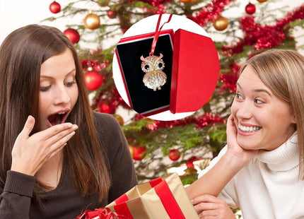 Ushinemi Owl Ornaments for Christmas Tree Cute Owl Ornament