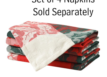 Newbridge Christmas Holiday Holly Check 60x84” Oval Fabric Tablecloth