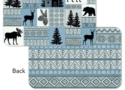 CounterArt Cabin in the Woods Reversible Easy Care Placemat 4 Pack