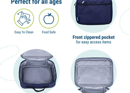Wildkin Kids Insulated Lunch Box, Whale Blue