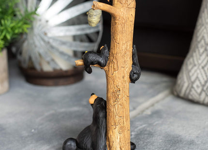 DEMDACO Bearfoots by Jeff Fleming Honey Tree Black Bear Resin Figurine