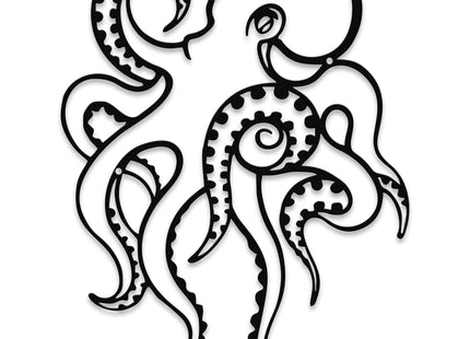 Rajukit Octopus Metal Wall Art - Coastal Decor for Home