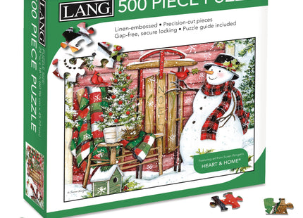 Lang Cardinal Birdhouse Puzzle - 500 PC (5039174), Multicolor