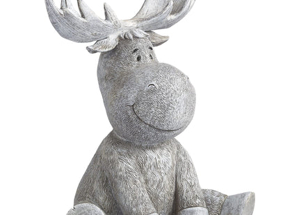 Roman Pudgy Moose 9.5 Inches Height Garden Figurine