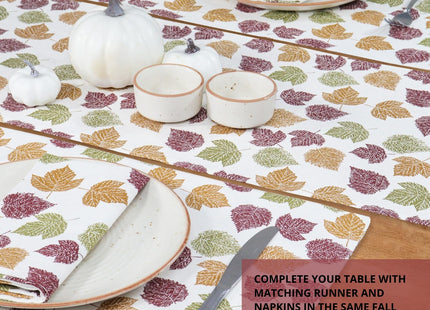PurpleEssences Printed Placemats 13x19 in Set of 4 - Autumn Leaves