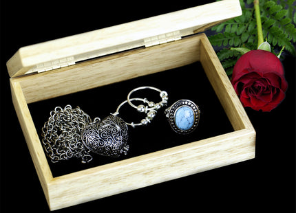 MarqArt Moose Wood Art Gift Trinket Box & Jewelry Boxes - Handmade USA - Unmatched Quality - Unique, No Two are the Same - Original Work of Wood Art (#4122 Moose Head 4x5x1.5)