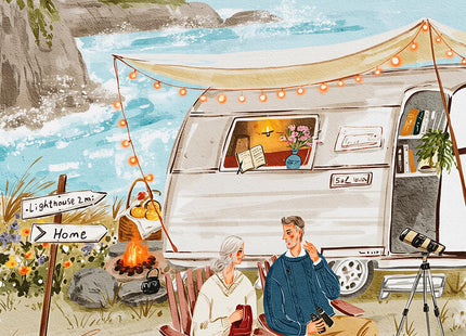 Coastal Camp Jigsaw Puzzles 1000 Pieces for Adults