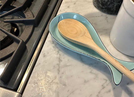 Fox Run Spoon Rest, Cute Whale Ceramic Spoon and Spatula Rest for Kitchen