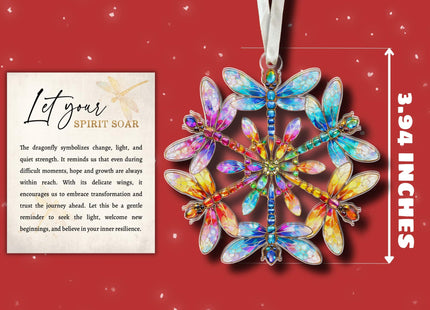 Dragonfly Ornament 2026 - Dragonfly Christmas Ornaments, Insect Ornaments