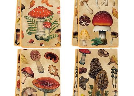 Preboun 4 Pack Mushroom Dish Towels 16x24 Inch Cotton Kitchen Towels