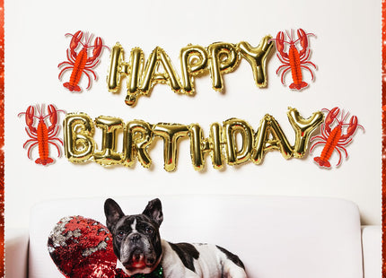 Jetec 6 Pcs Tissue Crab Lobster Honeycomb Centerpiece Hanging Crab Lobster Party Decorations Table Decor for Summer Sea Animal Beach Birthday Party Supplies(Lobster)