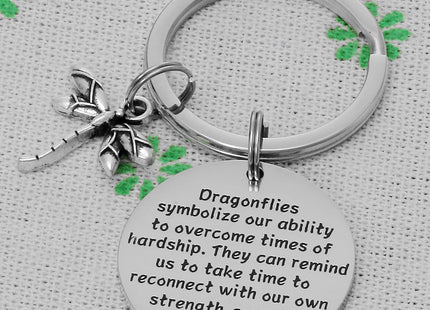 AHAETH Dragonfly Gift Keychain Dragonflies Jewelry Dragonflies Lover Gifts for Men Inspirational Gifts Encouragement Gift for Friend Dragonfly Keychains for Women