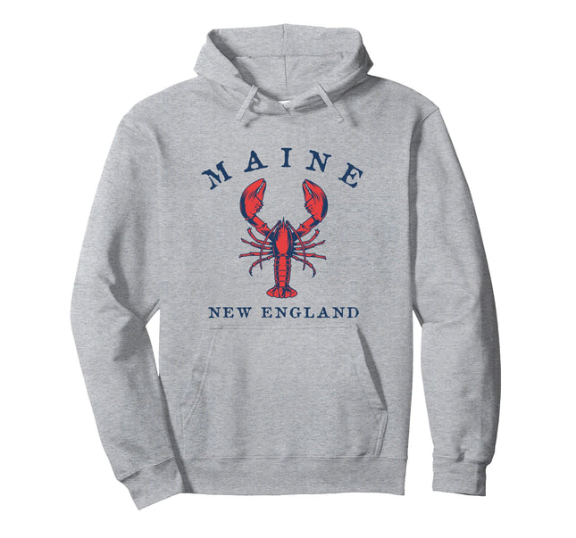 Maine Lobster Graphic Pullover Hoodie