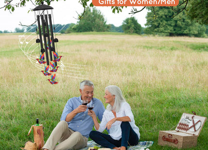 Hoemwarm Hummingbird Wind Chimes for Outside Hummingbird Gifts for Women
