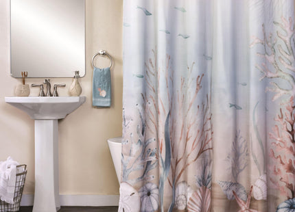 SKL Home Coastal Curacao Shower Curtain, Pastels