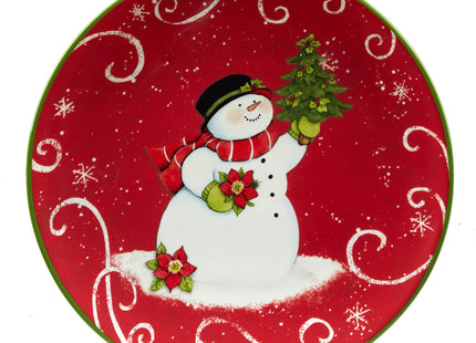 Certified International Holiday Magic Snowman 9" Dessert/Salad Plates, Set of 4