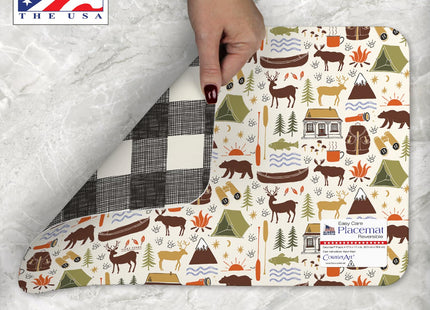 CounterArt Lodge Life Reversible Easy Care Placemat 4 Pack